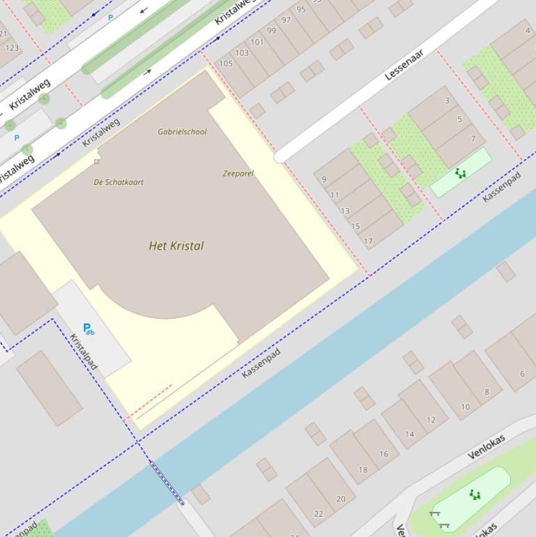 Kaart van het Kassenpad.