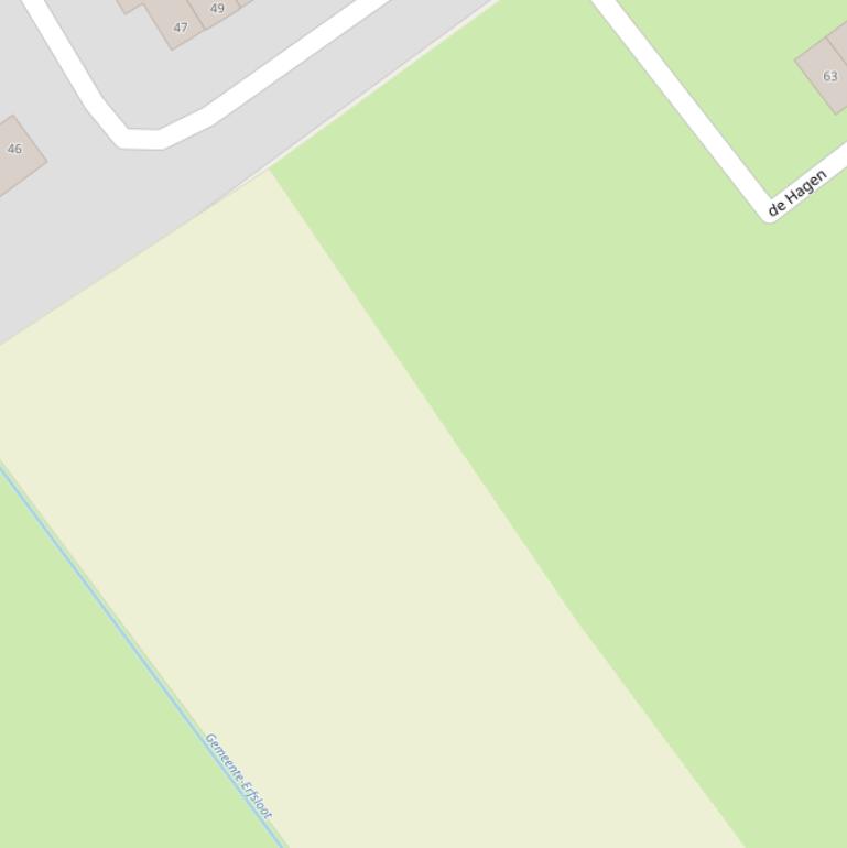 Kaart van de Kastanjelaan.