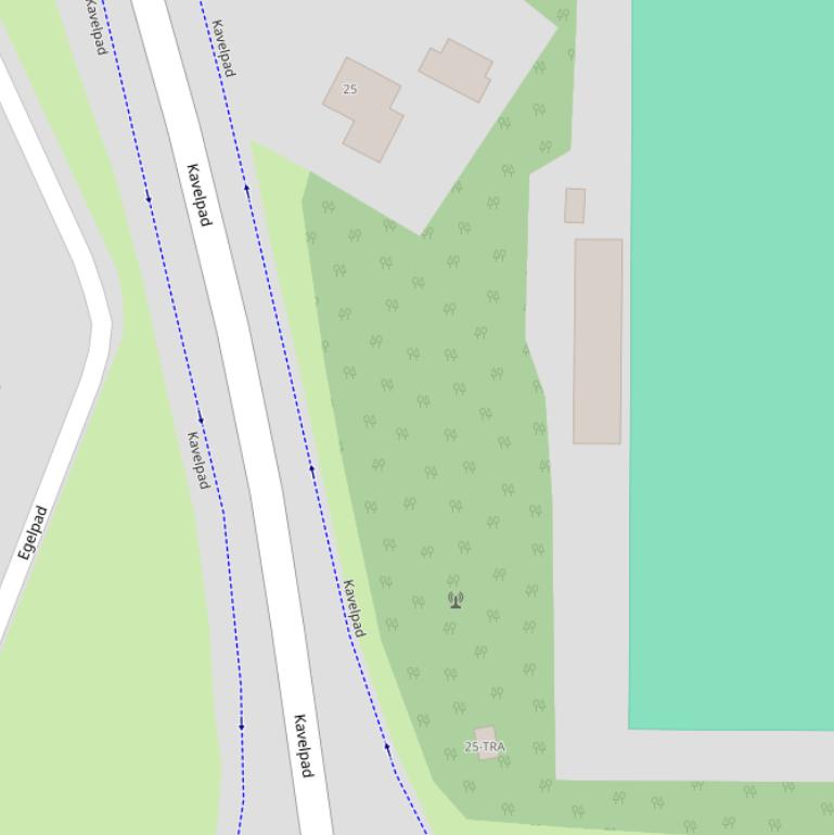 Kaart van het Kavelpad.