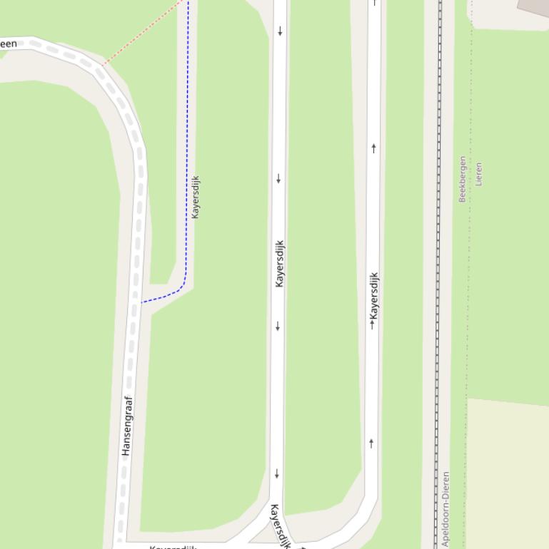 Kaart van de Kayersdijk.