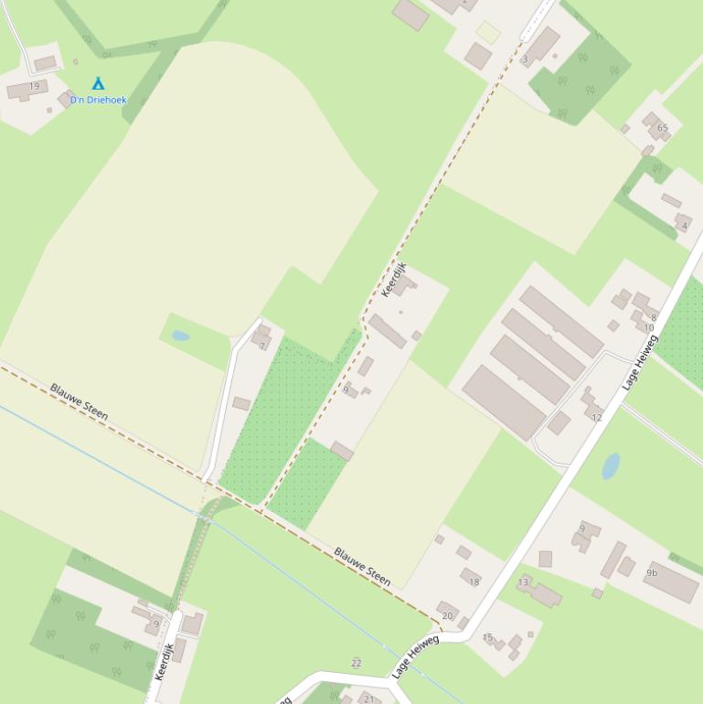 Kaart van de Keerdijk.