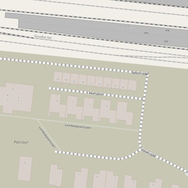 Kaart van  Keerspoor.