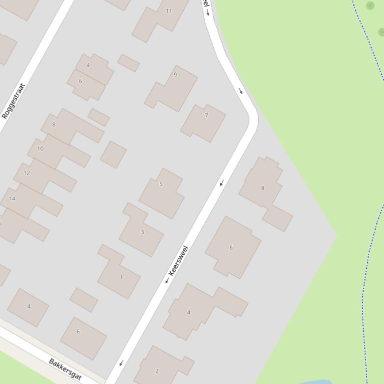 Kaart van  Keersweel.