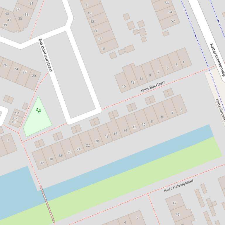 Kaart van het Kees Bakelserf.