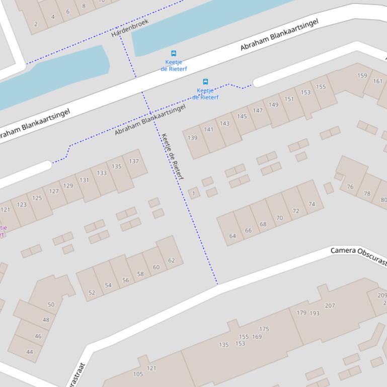 Kaart van  Keetje de Rieterf.