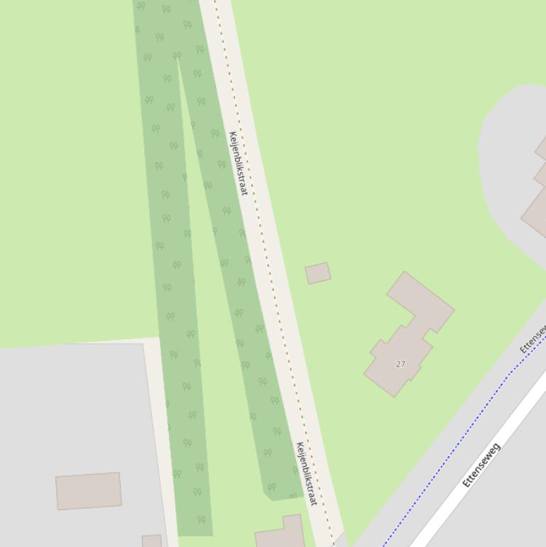 Kaart van de Keijenblikstraat.