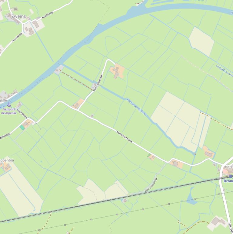 Kaart van  Keimptilsterdyk.