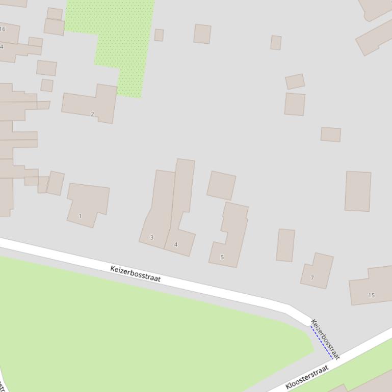 Kaart van de Keizerbosstraat.