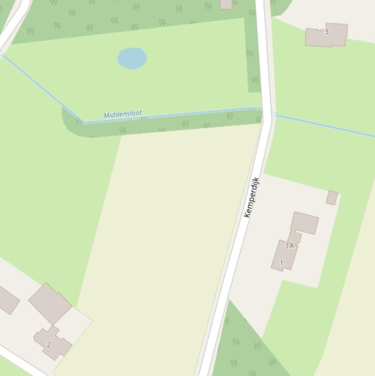 Kaart van de Kemperdijk.