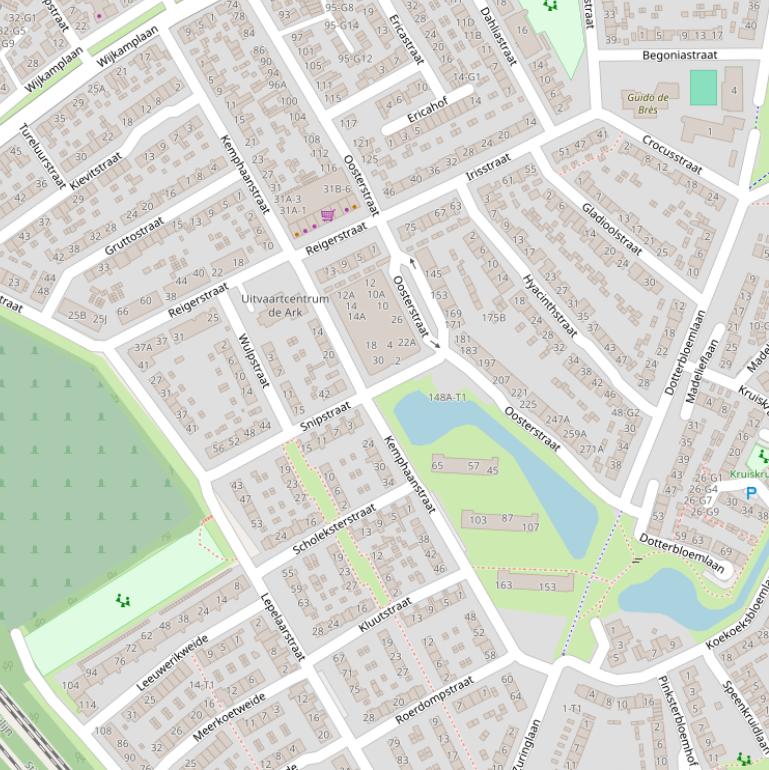 Kaart van de Kemphaanstraat.