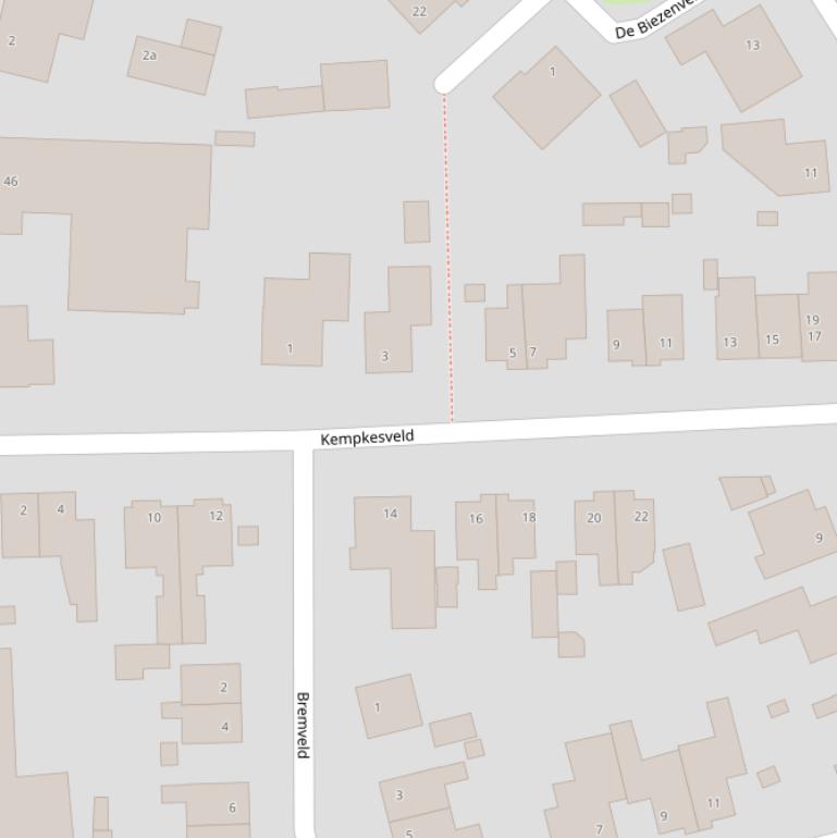 Kaart van het Kempkesveld.