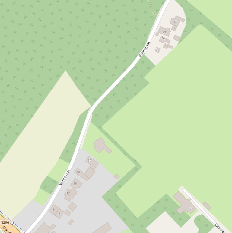 Kaart van de Kempstraat.