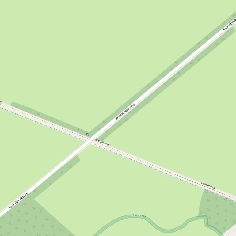 Kaart van de Kennebroeksweg.