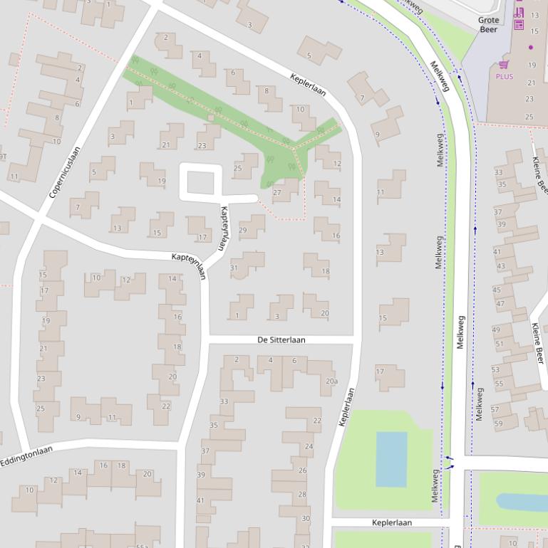 Kaart van de Keplerlaan.
