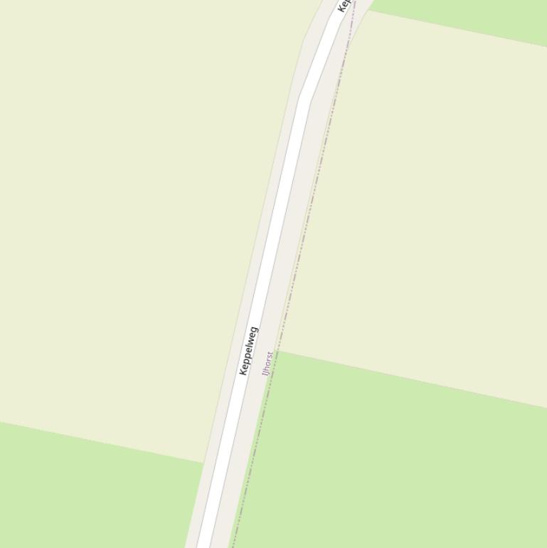 Kaart van de Keppelweg.