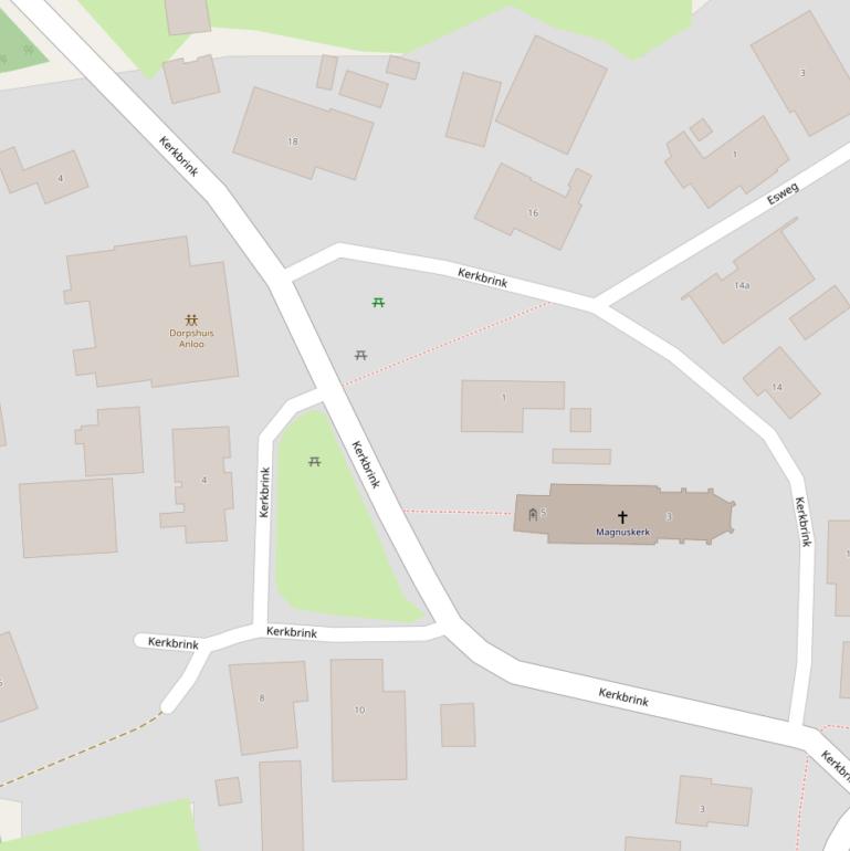 Kaart van  Kerkbrink.