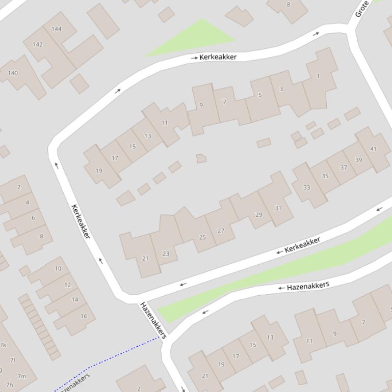 Kaart van  Kerkeakker.