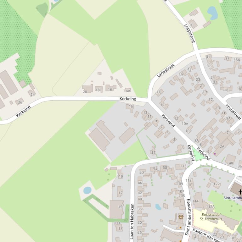 Kaart van  Kerkeind.