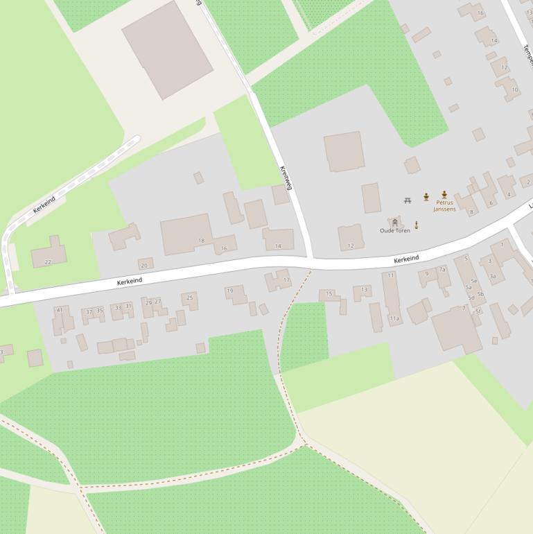 Kaart van  Kerkeind.