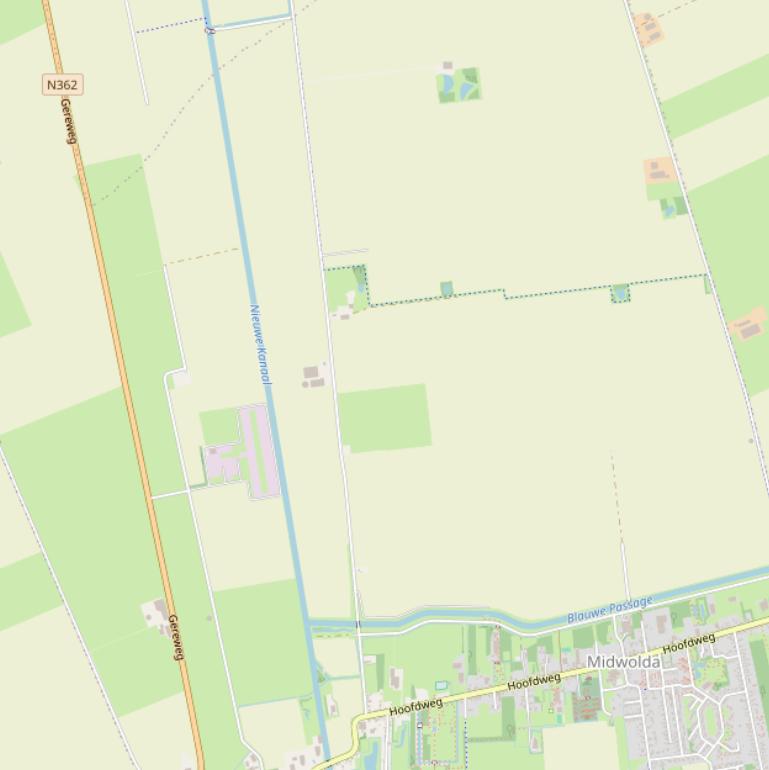 Kaart van de Kerkelaan.