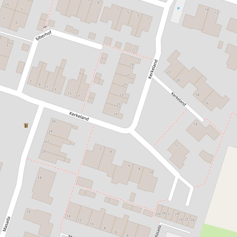 Kaart van  Kerkeland.