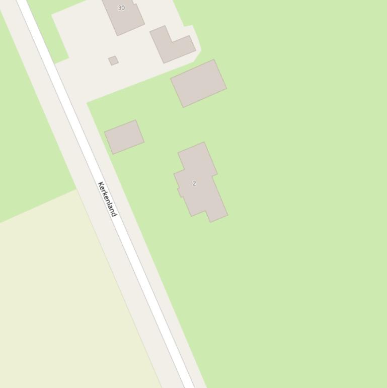 Kaart van  Kerkenland.