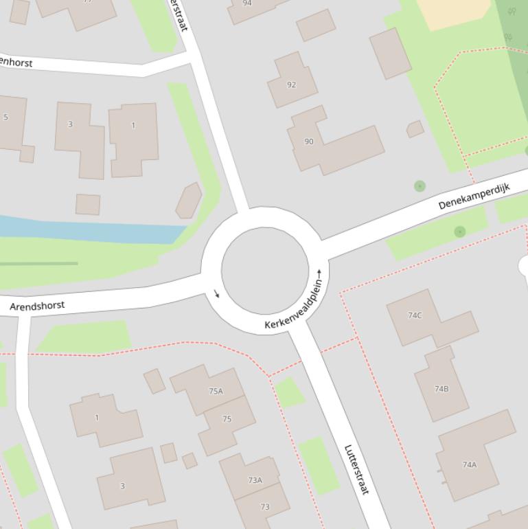 Kaart van het Kerkenvealdplein.