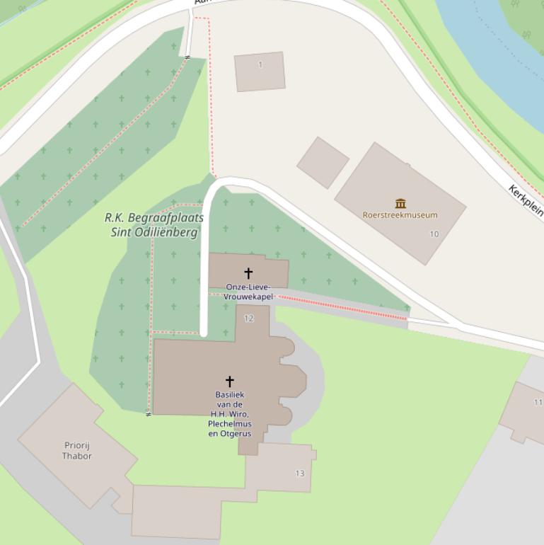 Kaart van het Kerkepad.