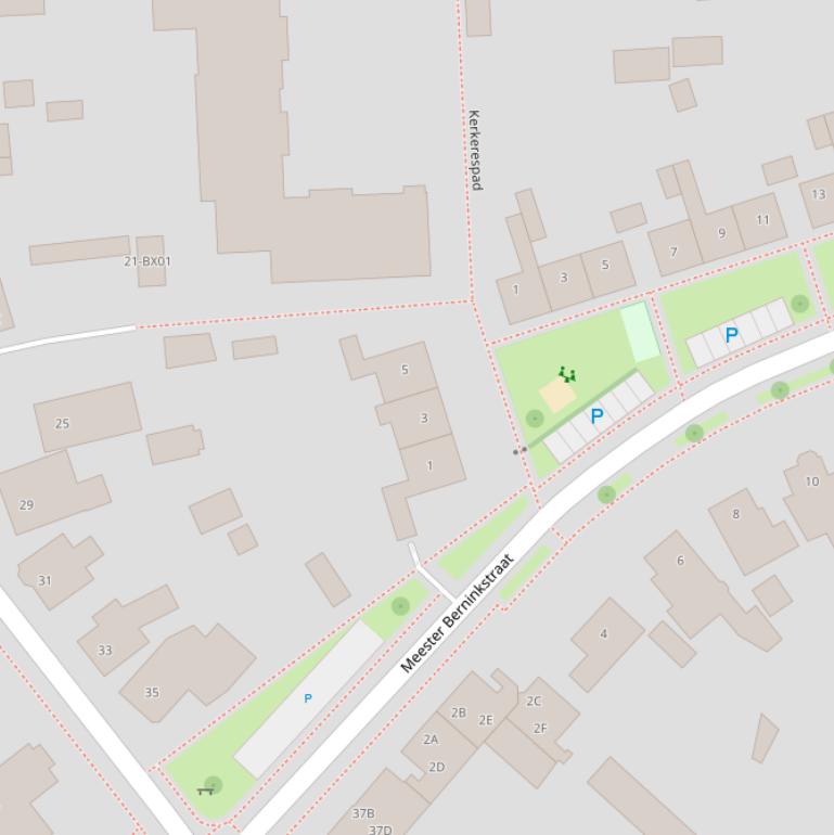 Kaart van het Kerkerespad.