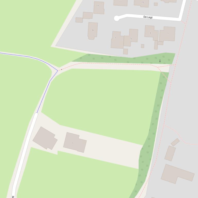 Kaart van het Kerkpad.