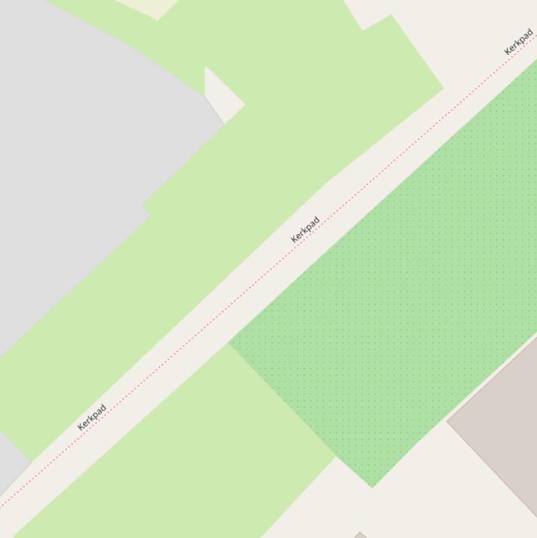 Kaart van het Kerkpad.