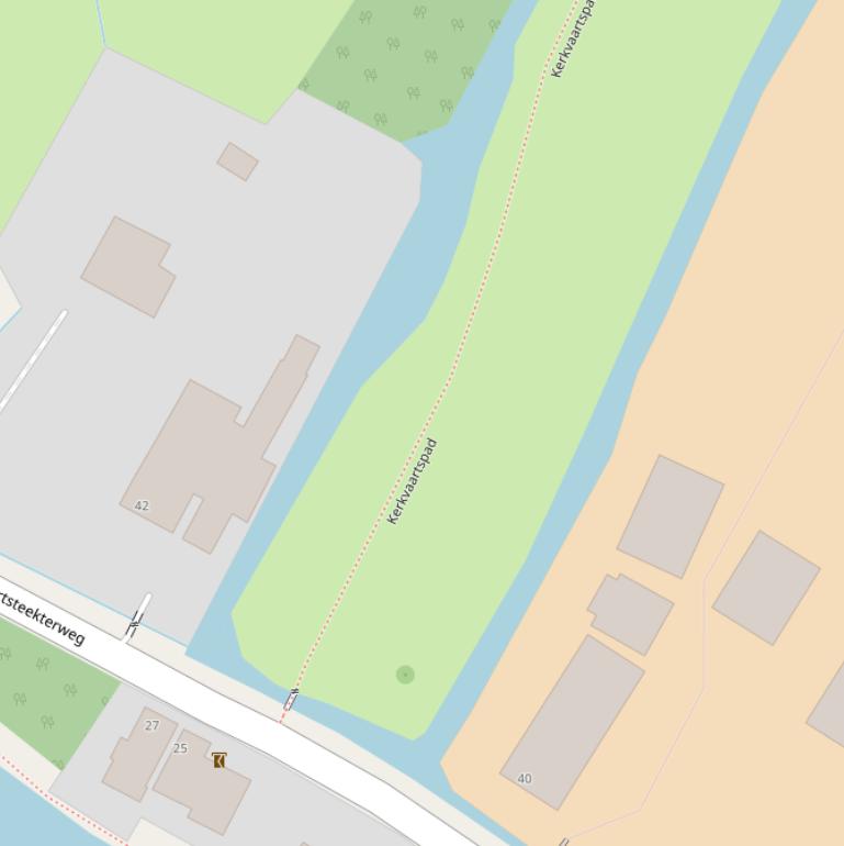 Kaart van het Kerkvaartspad.