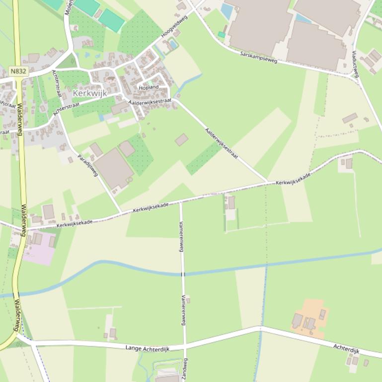 Kaart van de Kerkwijksekade.