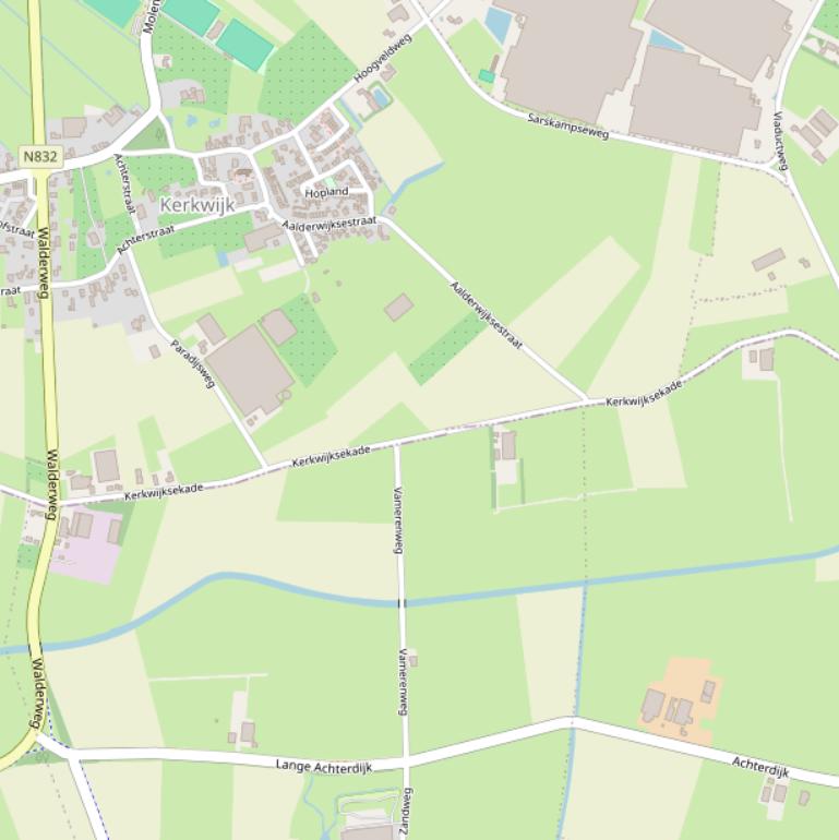 Kaart van de Kerkwijksekade.