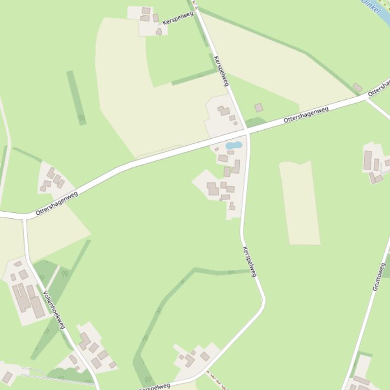 Kaart van de Kerspelweg.