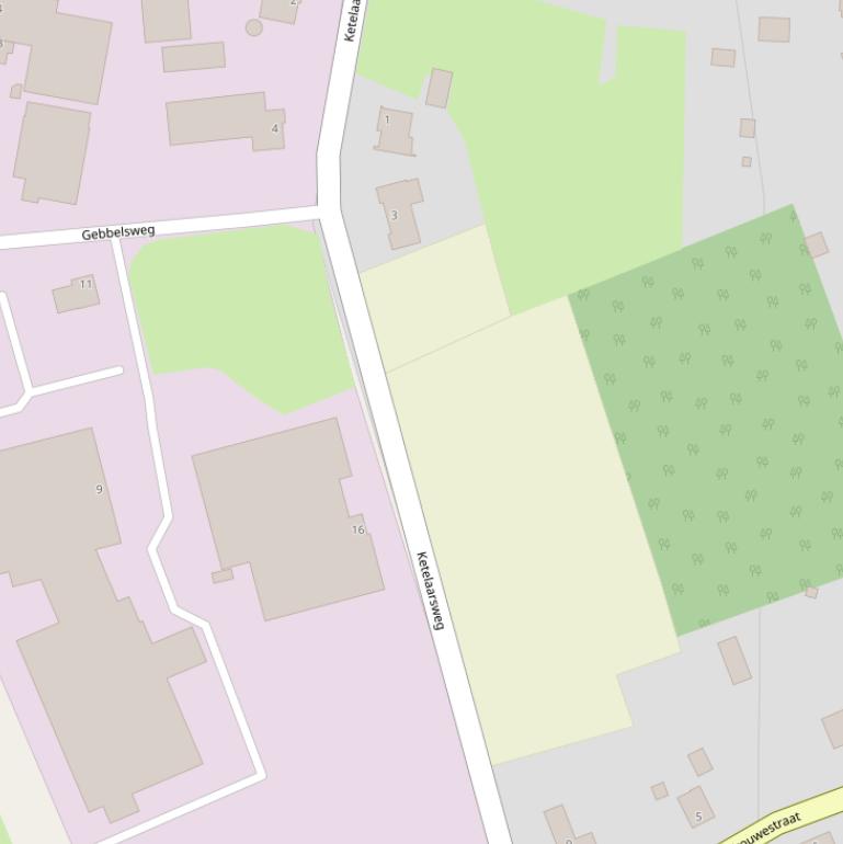 Kaart van de Ketelaarsweg.