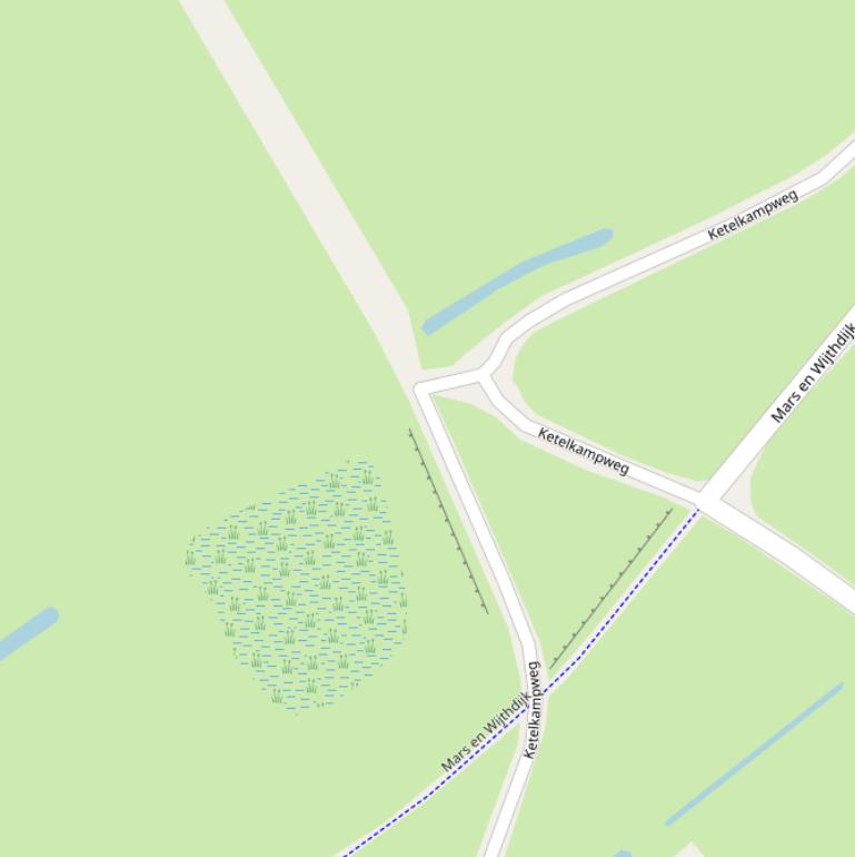 Kaart van de Ketelkampweg.