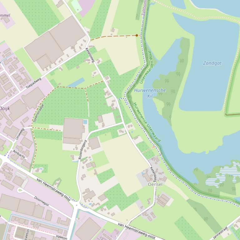 Kaart van de Ketelsteeg.