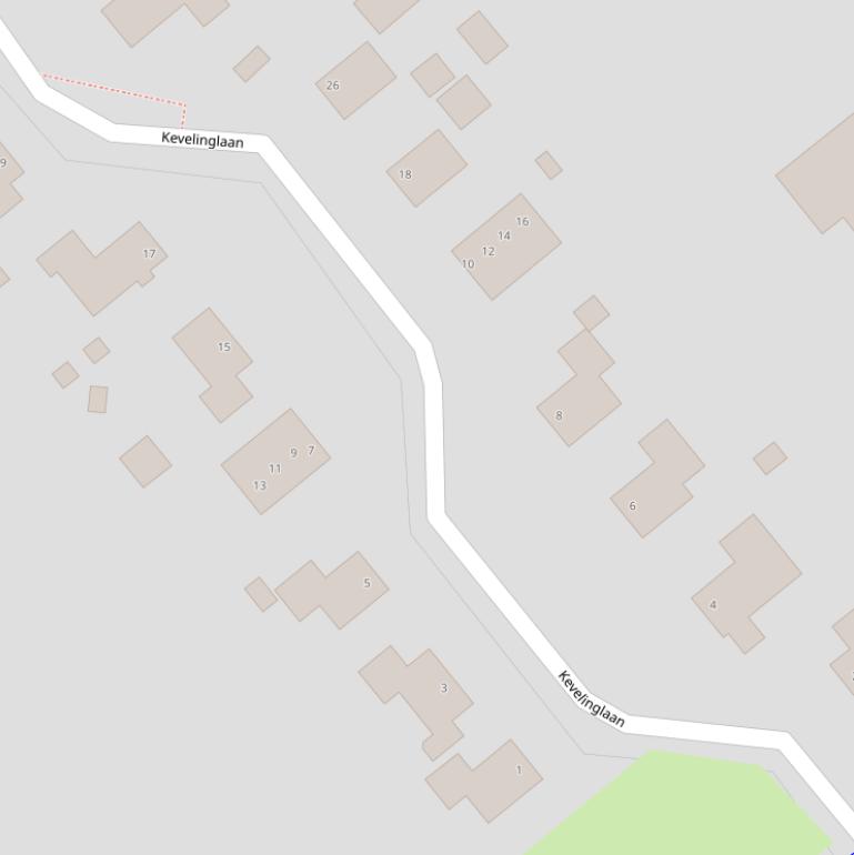 Kaart van de Kevelinglaan.