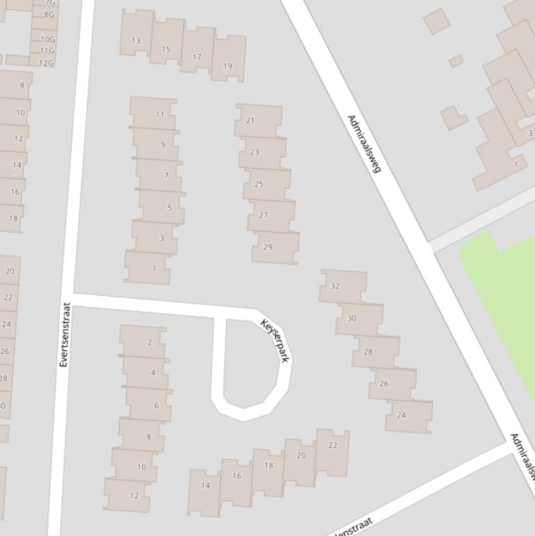 Kaart van het Keyserpark.