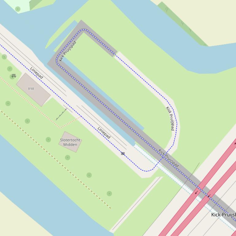 Kaart van het Kick Pruijspad.