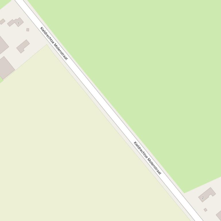 Kaart van de Kieldrechtse Molenstraat.