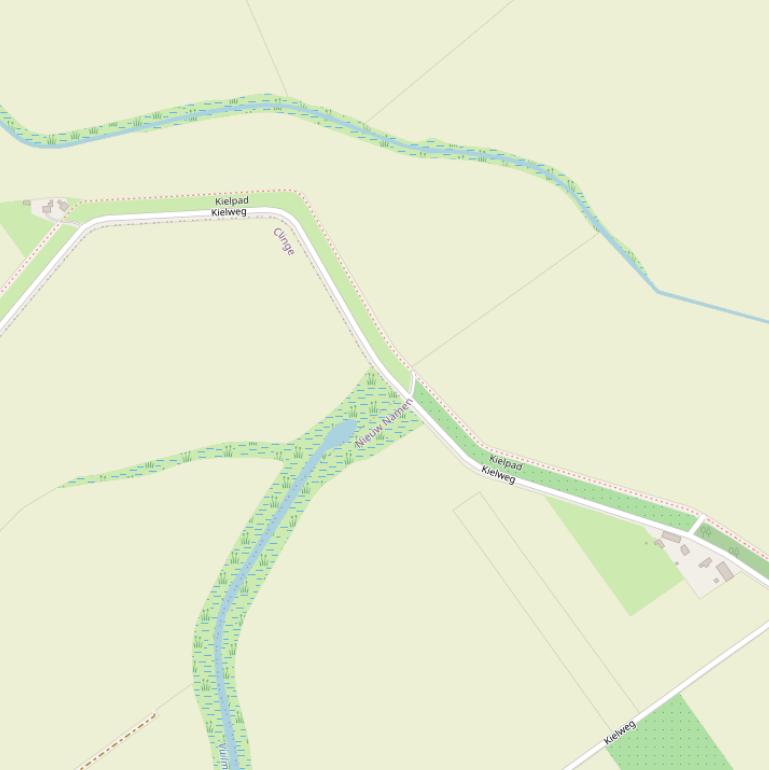 Kaart van de Kielweg.