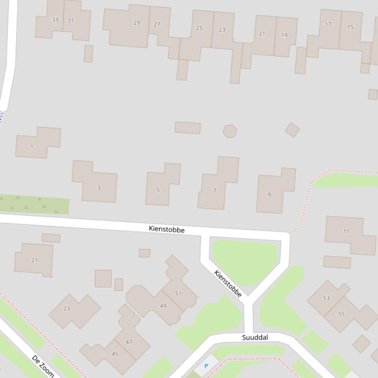 Kaart van  Kienstobbe.