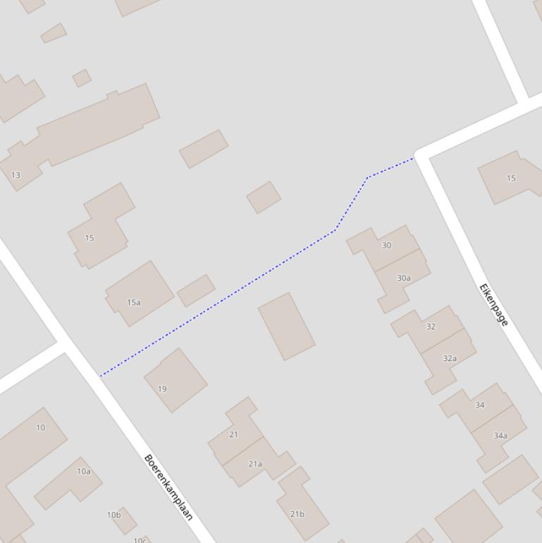 Kaart van de Kievitakkerweg.