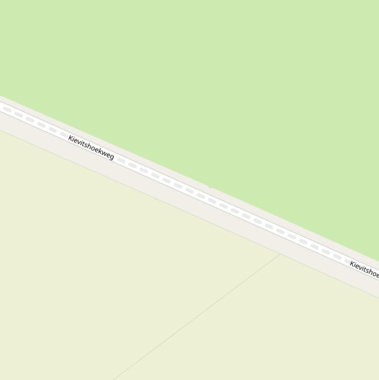 Kaart van de Kievitshoekweg.