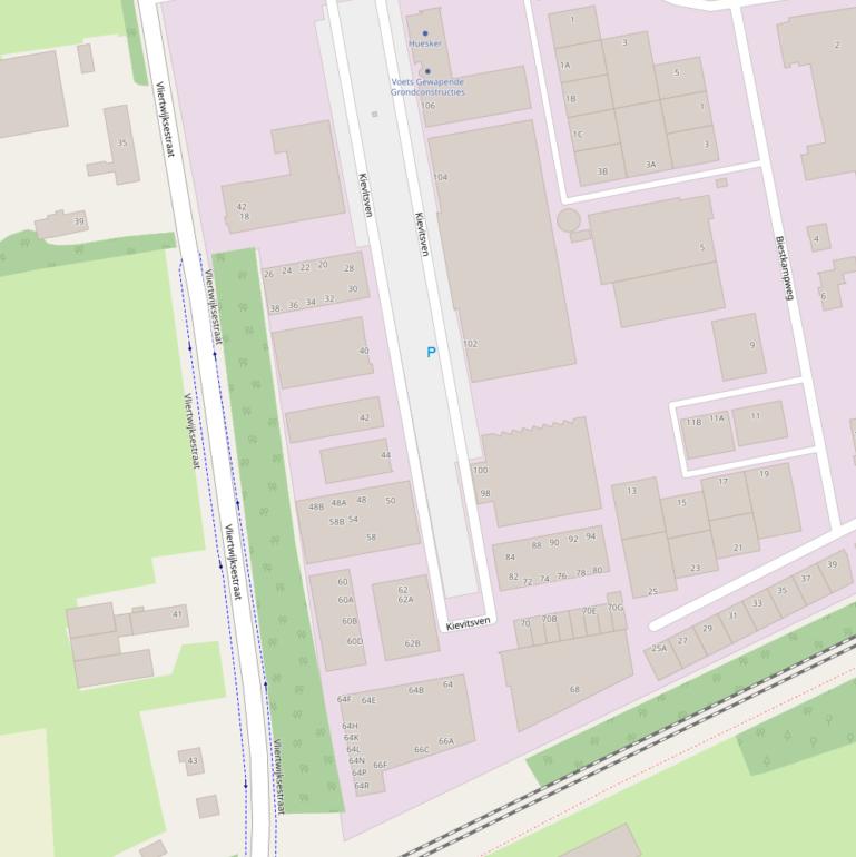 Kaart van  Kievitsven.