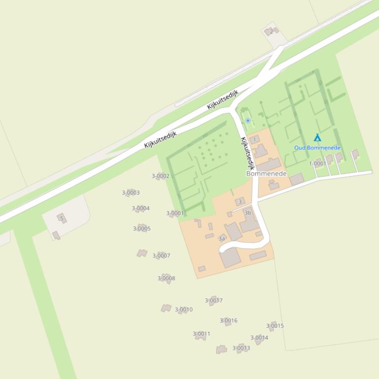 Kaart van de Kijkuitsedijk.