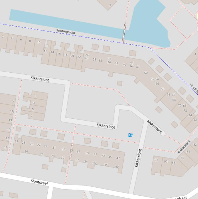 Kaart van  Kikkersloot.