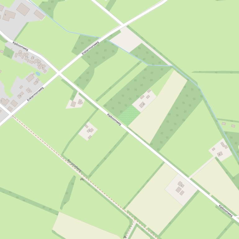 Kaart van de Kipboomweg.